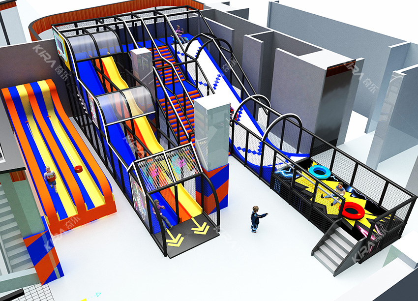 這種一蹦床為主,多種游樂項目結(jié)合的運動公園,是當(dāng)下非常受年輕人喜愛的。