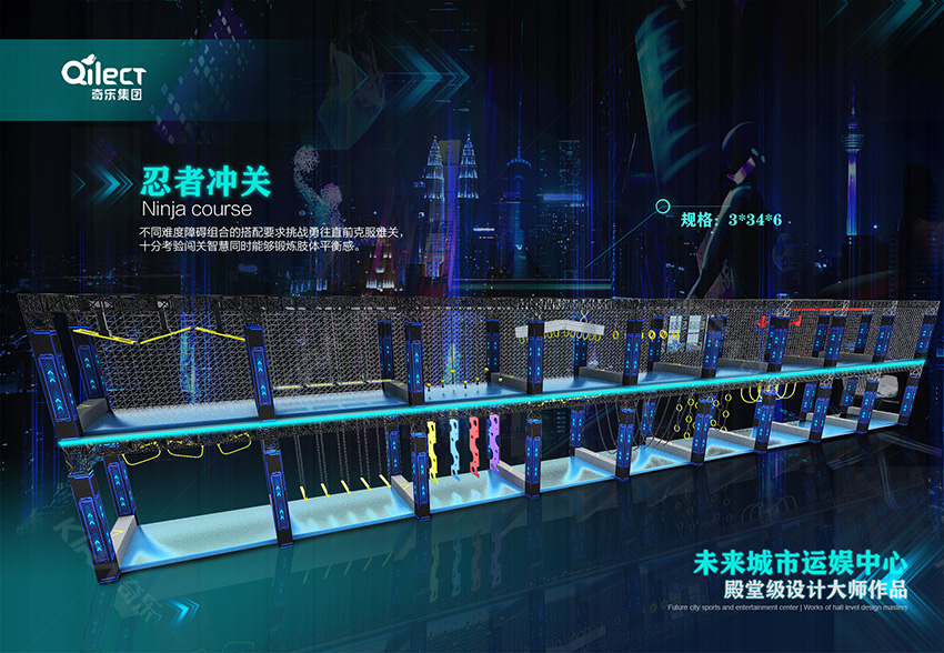 是奇樂游樂設(shè)計團(tuán)隊設(shè)計出來未來方向的兒童樂園項目